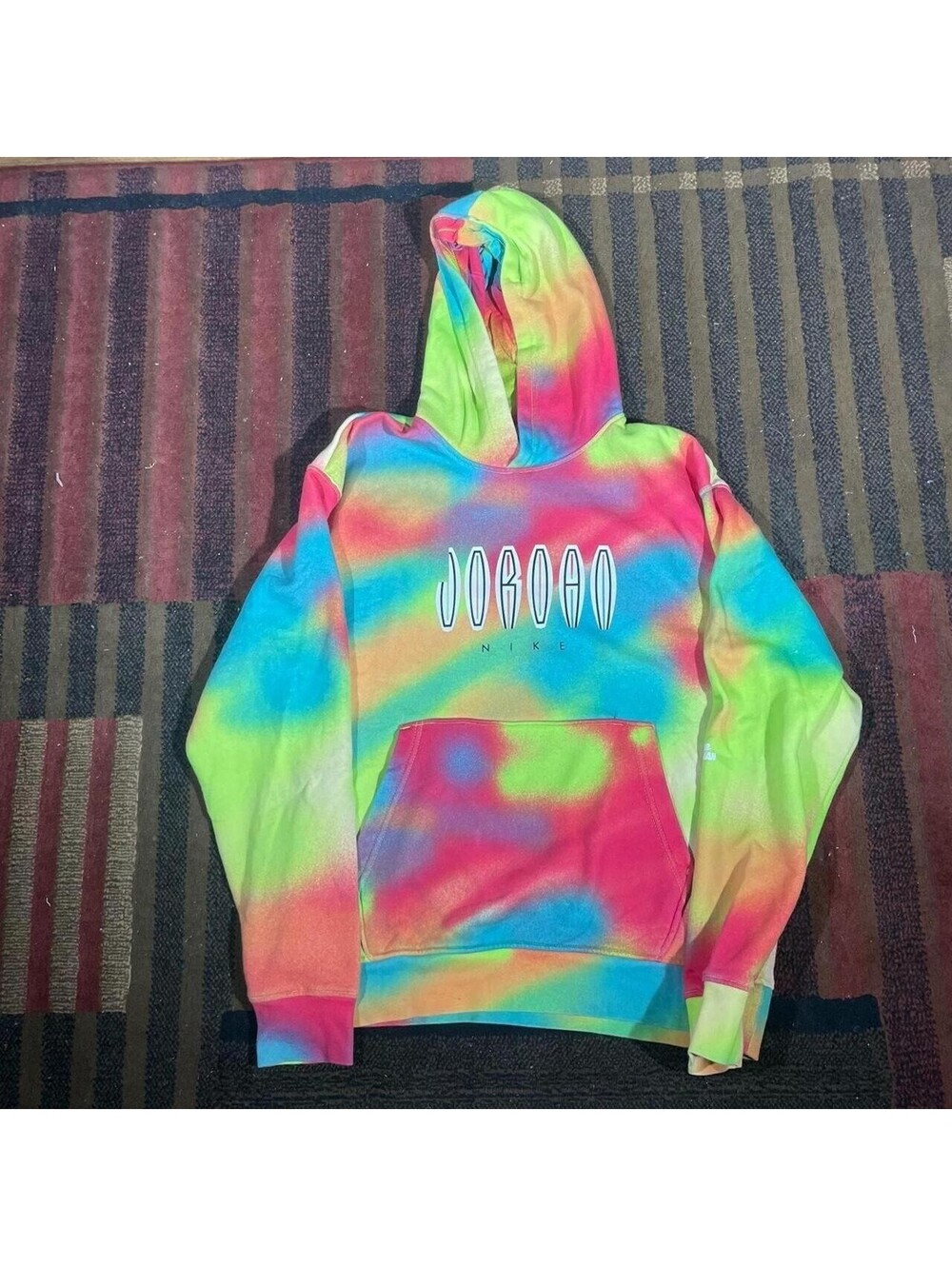 Jordan Tie Dye Hoodie Mens M Multicolor
